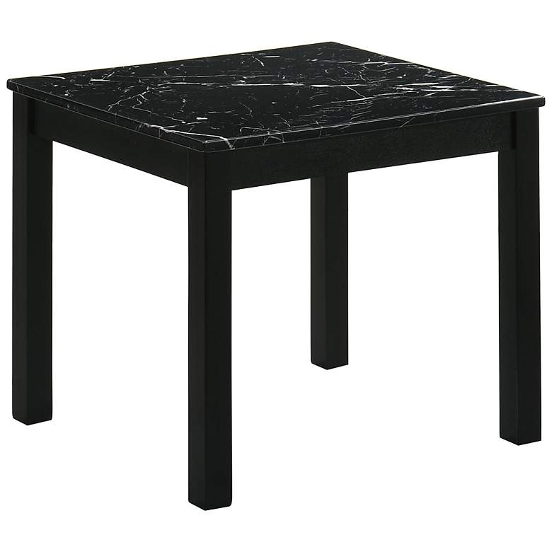 Image 7 Teed 3-Piece Black Faux Marble Top Coffee Table Set more views