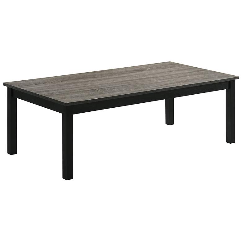 Image 3 Teed 3-Piece Gray Coffee Table Set more views
