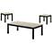 Teed 3-Piece Light Gray Top Coffee Table Set