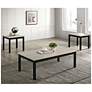 2_Teed 3-Piece Light Gray Top Coffee Table Set more views