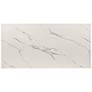 6_Teed 3-Piece White Faux Marble Top Coffee Table Set more views