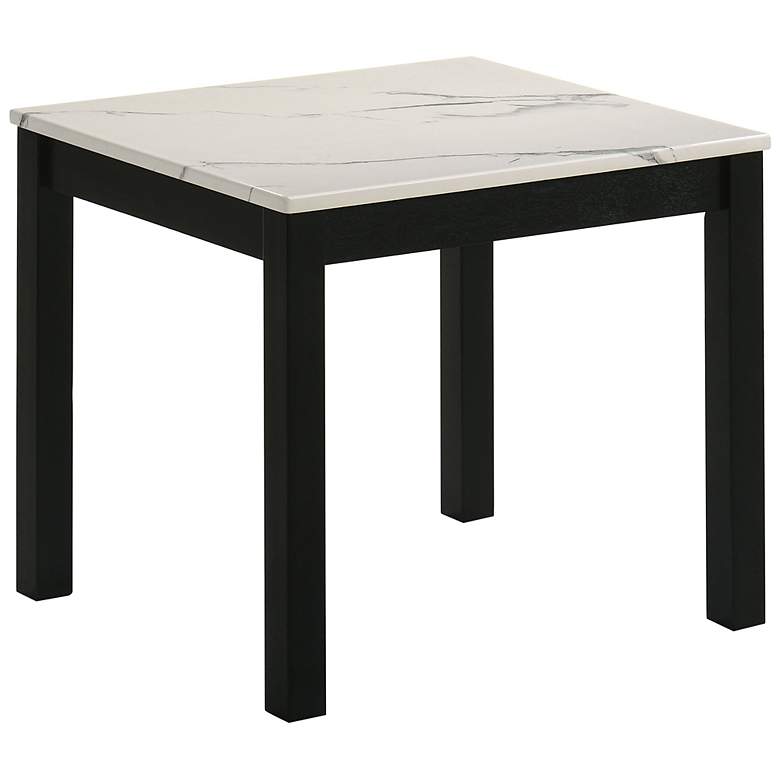 Image 7 Teed 3-Piece White Faux Marble Top Coffee Table Set more views