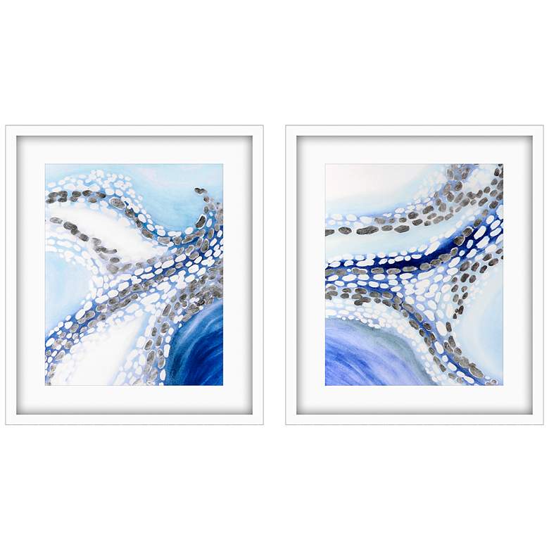 Image 3 Teeming 26" High 2-Piece Giclee Framed Wall Art Set