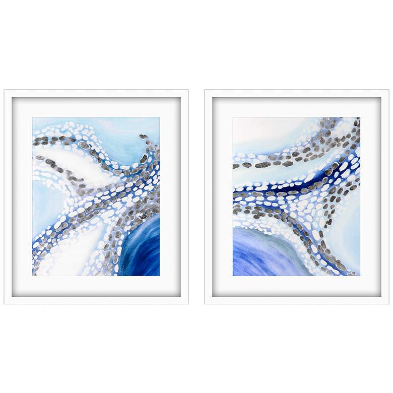 Image 3 Teeming 26 inch High 2-Piece Giclee Framed Wall Art Set