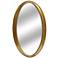 Tegan Gold Leaf 24"x40" Decorative Oval Mirror