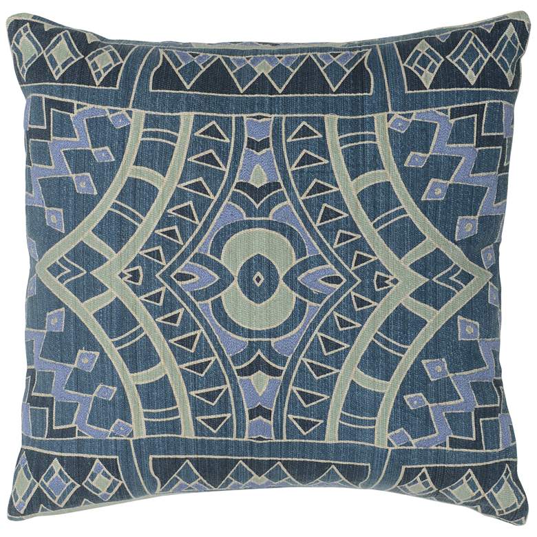 Image 1 Tegan Multi-Color Dark Marine 18 inch Square Decorative Pillow