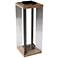 Teka Teak 26" High Rectangular LED Solar Lantern