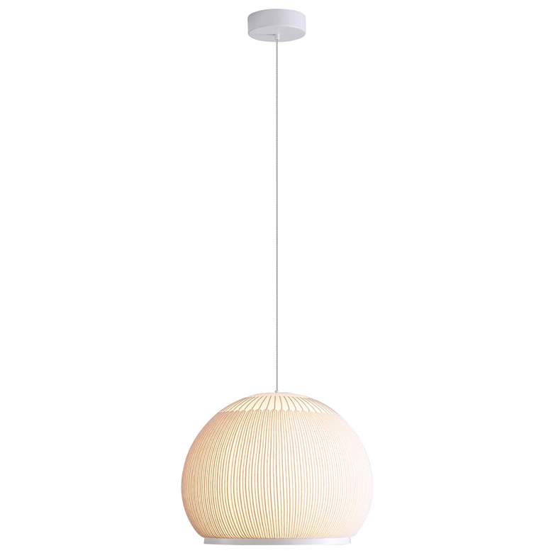 Image 1 Tela 14" LED Pendant in Sand Yellow