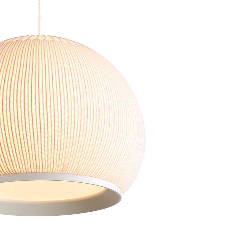 Image 4 Tela 14" LED Pendant in Sand Yellow more views