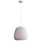 Tela 17" LED Pendant in Sand Yellow