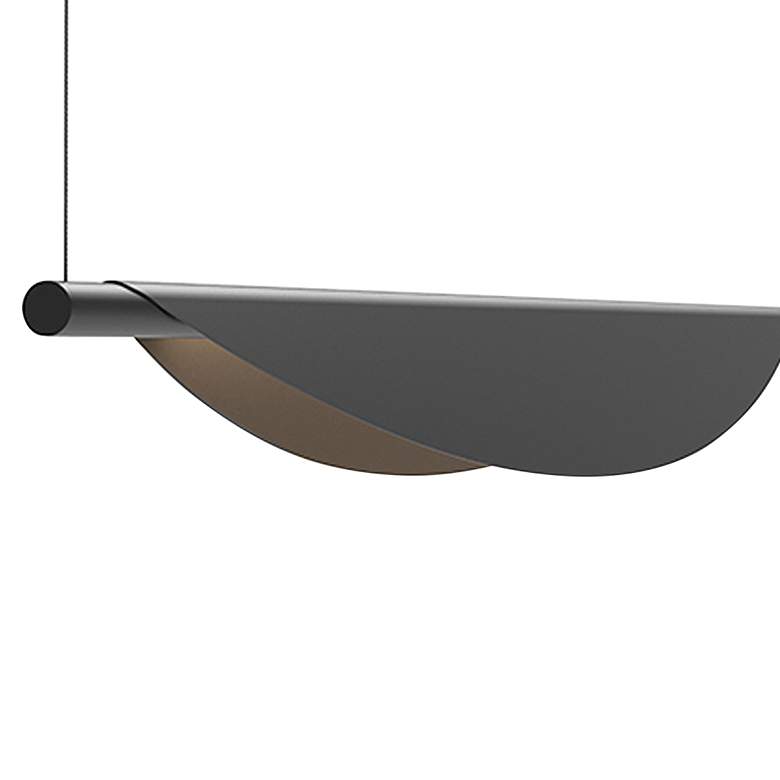 Image 2 Tela™ 78 3/4"W Satin Black LED Island Pendant Light more views