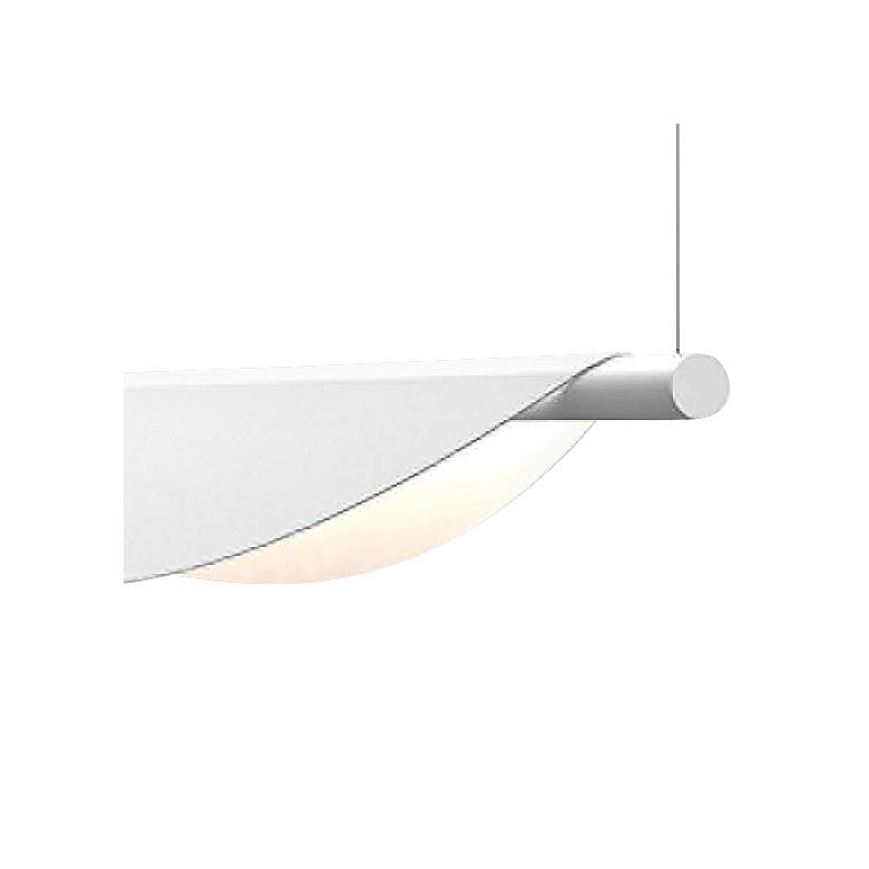 Image 2 Tela™ 78 3/4"W Satin White LED Island Pendant Light more views
