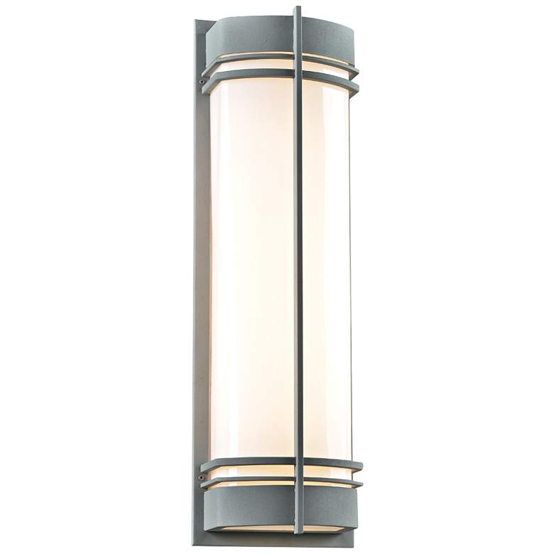 Image 1 Telford 28 inch High Silver Outdoor Wall Light