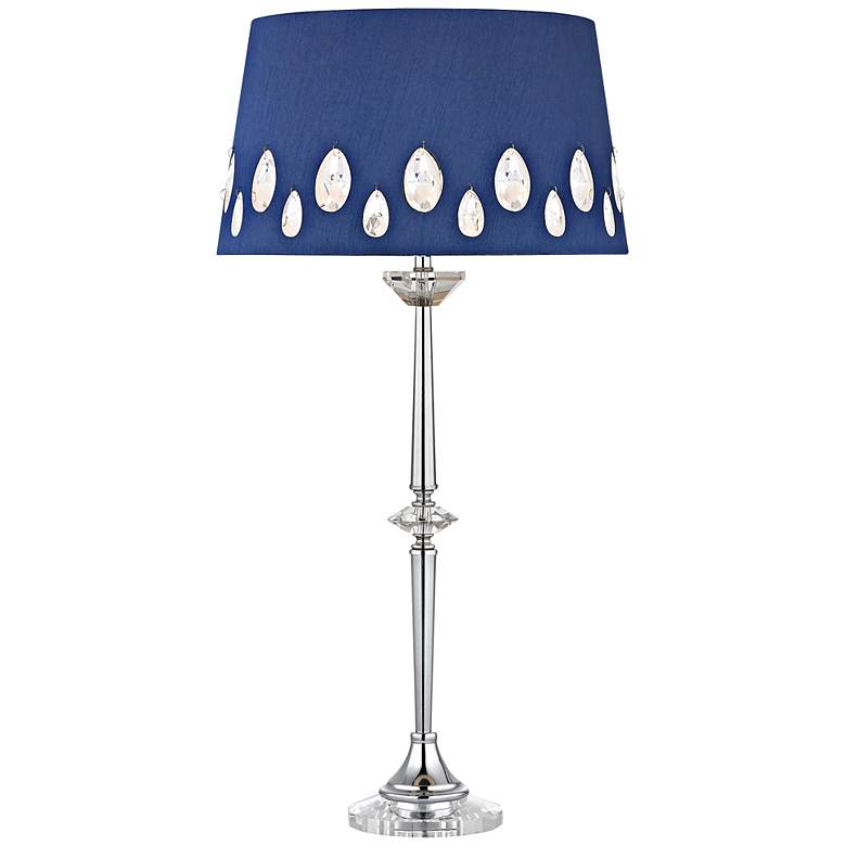Image 1 Telford Chrome with Crystal Accent Table Lamp