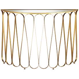 Image3 of Tella 45 1/8" Wide Gold Console Table