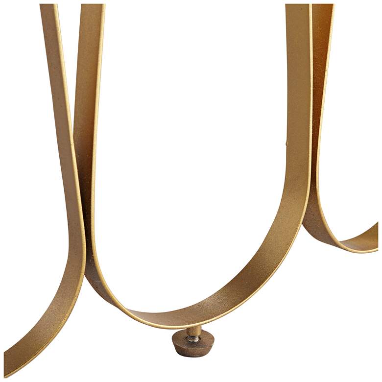 Image 5 Tella 45 1/8 inch Wide Gold Console Table more views