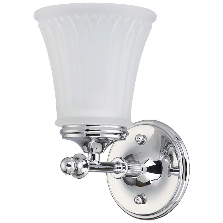 Image 1 Teller; 1 Light; Vanity Fixture with Frosted Etched Glass