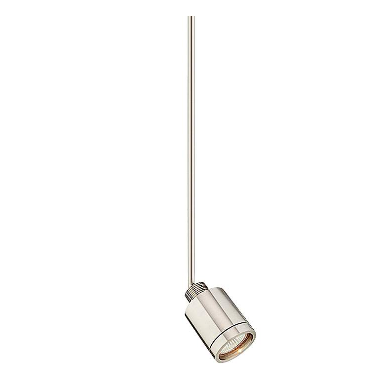 Image 1 Tellium 2 1/4" Wide Satin Nickel Metal Freejack Mini Pendant