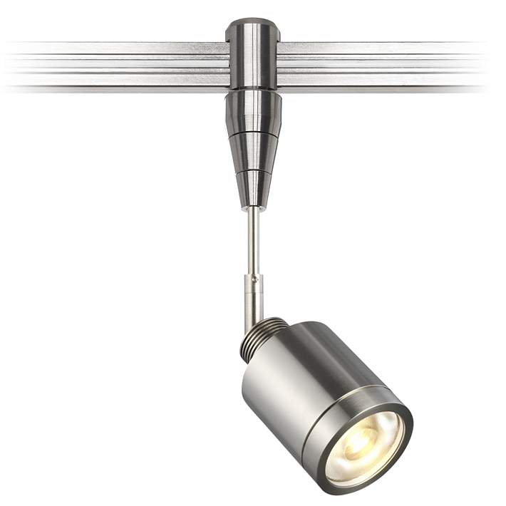 Tellium Satin Nickel Low-Voltage LED Monorail Track Head - #77V37