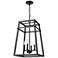 Tellsa 15" Wide 4-Light Pendant in Matte Black