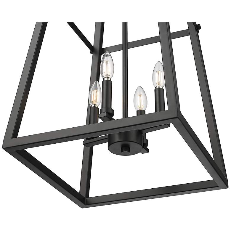 Image 3 Tellsa 15" Wide 4-Light Pendant in Matte Black more views