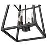 3_Tellsa 15" Wide 4-Light Pendant in Matte Black more views