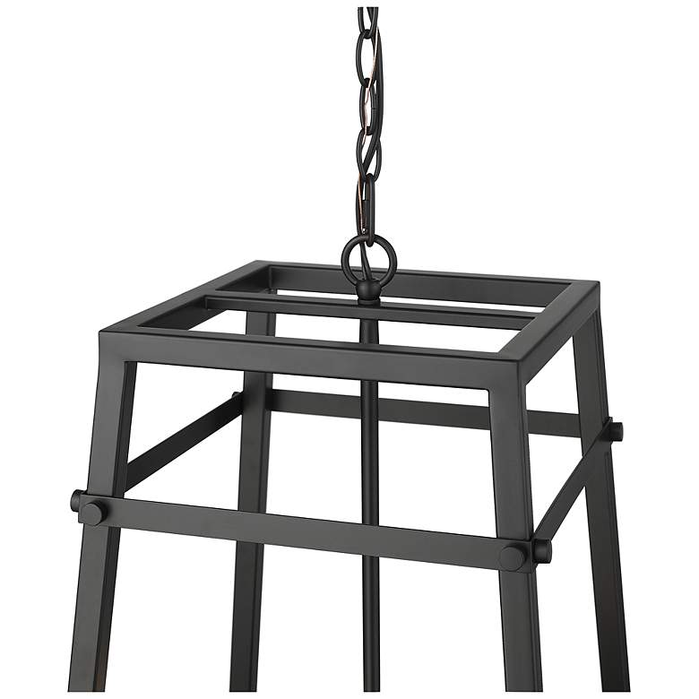 Image 4 Tellsa 15" Wide 4-Light Pendant in Matte Black more views