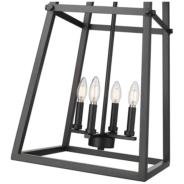 Image 5 Tellsa 15" Wide 4-Light Pendant in Matte Black more views