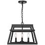 2_Tellsa 16" Wide 4-Light Pendant in Matte Black more views