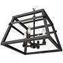 3_Tellsa 16" Wide 4-Light Pendant in Matte Black more views