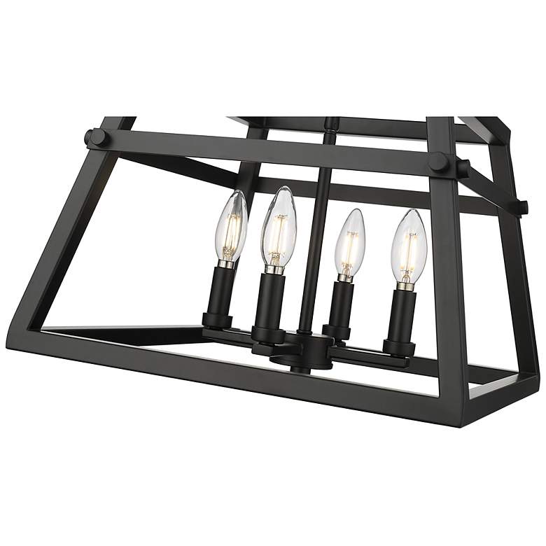 Image 5 Tellsa 16" Wide 4-Light Pendant in Matte Black more views