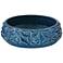 Telus 12 1/2" Wide Light Blue Ceramic Bowl