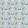 Tempaper Alto Caribbean Blue and Red Removable Wallpaper