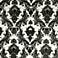 Tempaper Damsel White and Black Removable Wallpaper