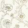 Tempaper Peonies Gold Leaf Removable Wallpaper