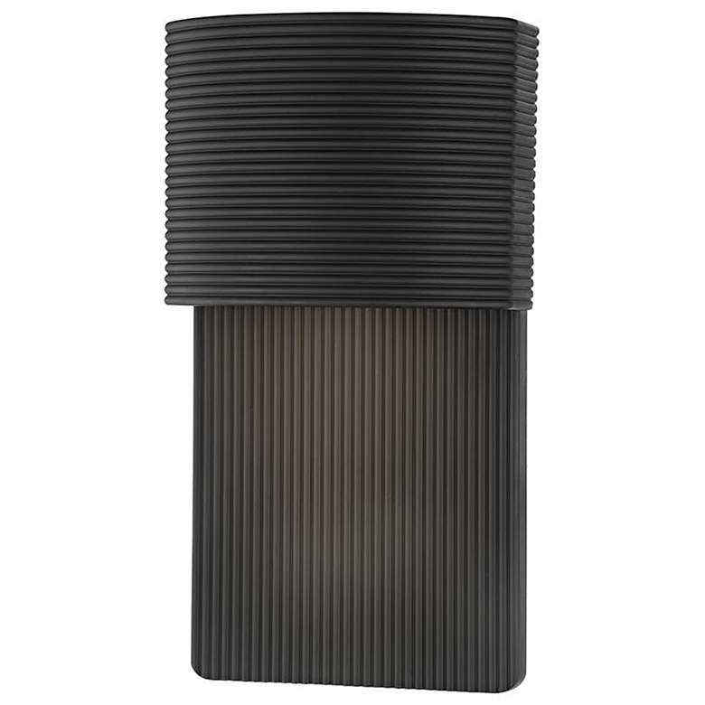 Image 1 Tempe 12 inch High Soft Black Outdoor Wall Light