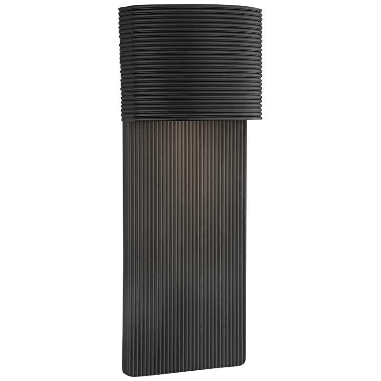 Image 2 Tempe 17 inch High Soft Black Outdoor Wall Light