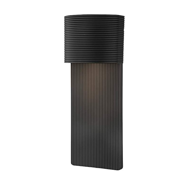 Image 2 Tempe 17 inch High Soft Black Outdoor Wall Light