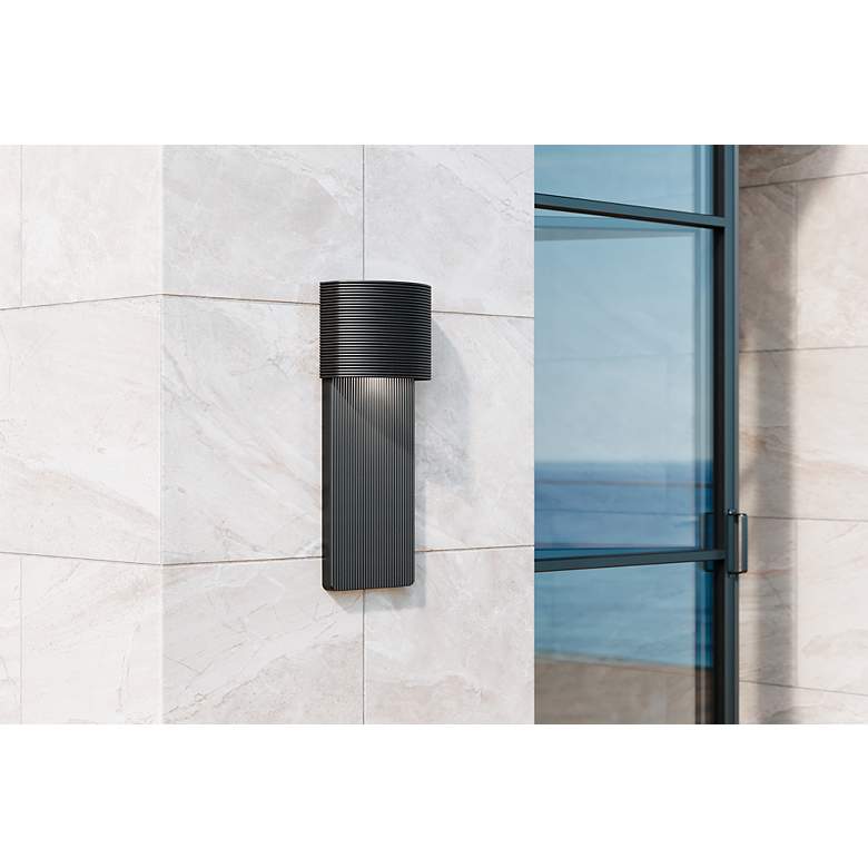 Image 3 Tempe 17" High Soft Black Outdoor Wall Light more views