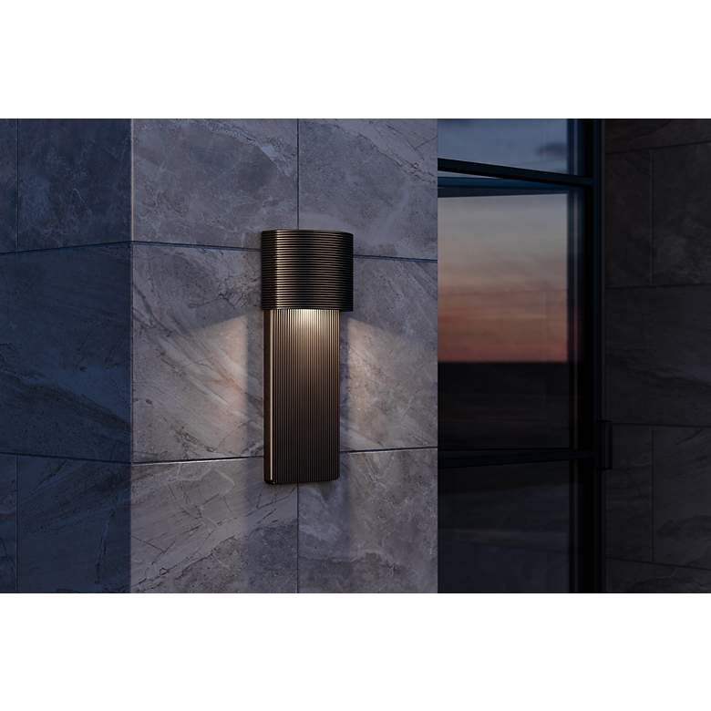 Image 4 Tempe 17" High Soft Black Outdoor Wall Light more views