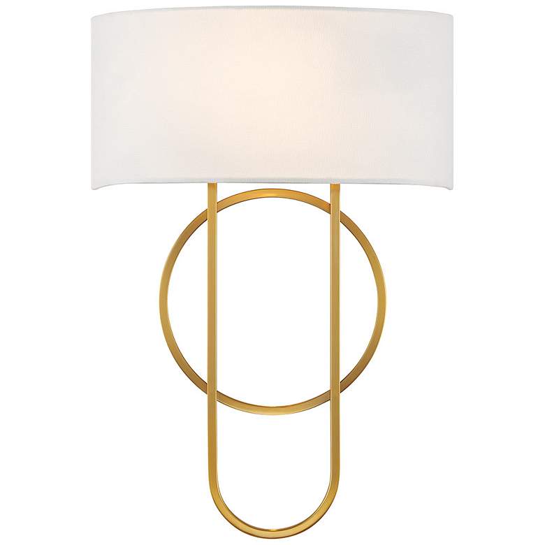 Image 1 Tempe 2-Light Wall Sconce in Warm Brass