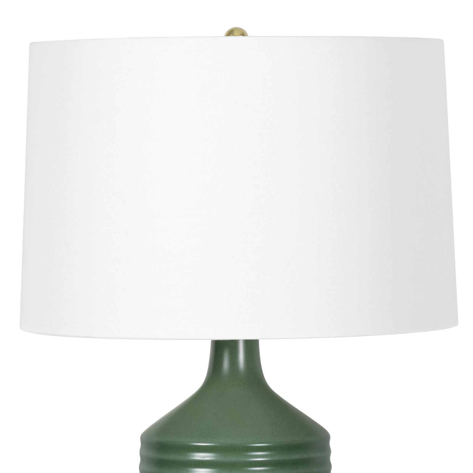 Image 4 Temperance Ceramic Table Lamp (Olive) more views