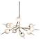 Tempest 42" Wide Satin Silver Leaf 9-Light LED Chandelier