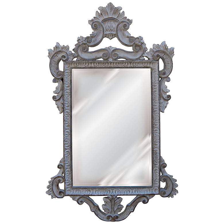 Image 1 Templar 39 inch High Creme Gold And Silver Wall Mirror