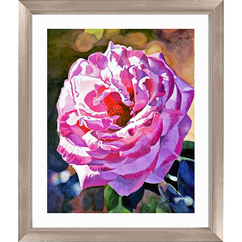 Image 1 Temple Rose 26 1/4 inch High Contemporary Giclee Wall Art