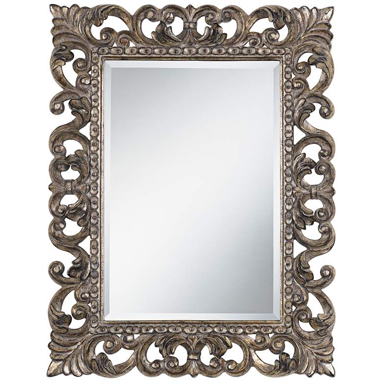 Image 1 Templeton Antique Silver 27 inch x 34 inch Wall Mirror