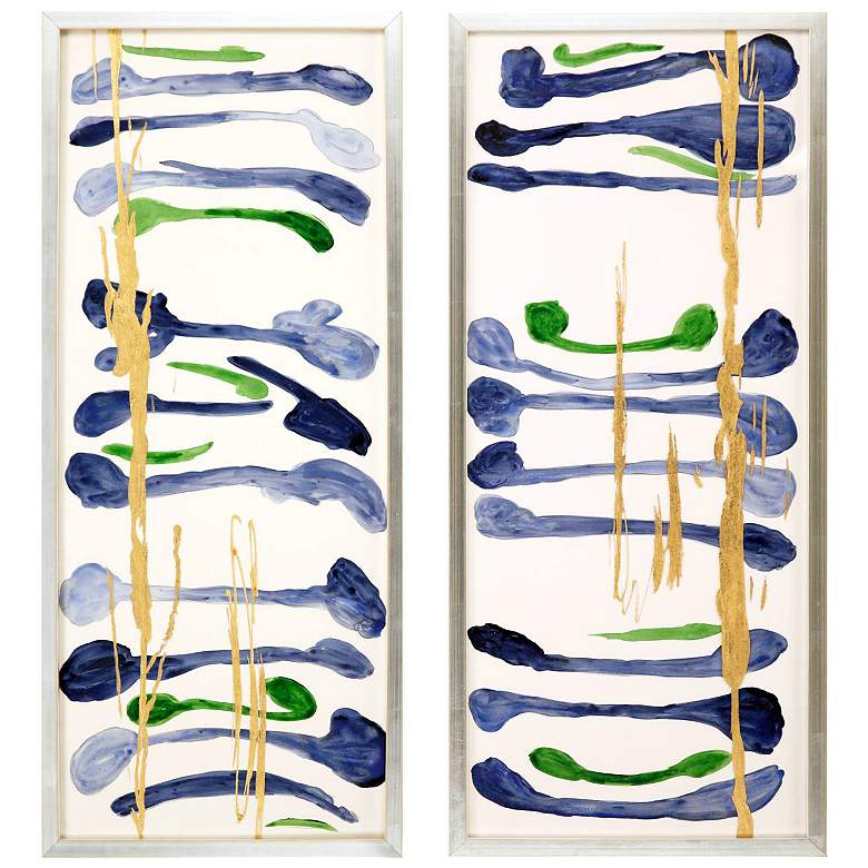 Image 1 Tempo 17"W x 41"H Framed Art Set of 2