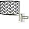 Tempo Abstract Angles Plug-in Swing Arm Wall Lamp