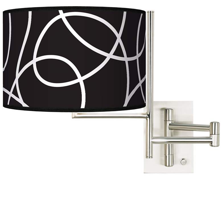 Tempo Abstract Plug-in Swing Arm Wall Light
