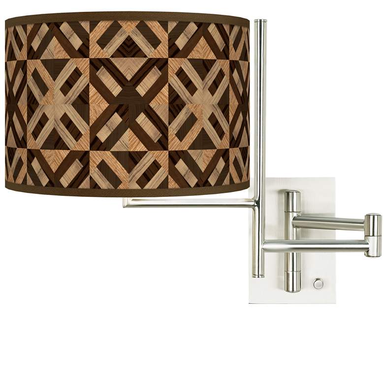 Image 1 Tempo American Woodwork Plug-in Swing Arm Wall Lamp